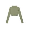 Nike Breathable Slim Fit Quick-Dry Long Sleeve Sports T-Shirt Women Tops Grass-Green FB5277-276