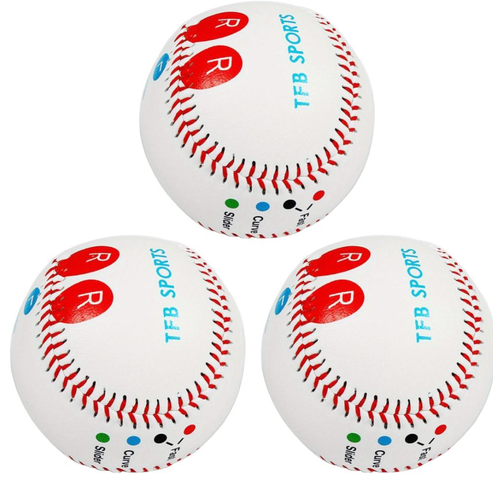 1-3Pcs 9" Pitching Grip Trainers with Finger Placement Practice Baseball Training Ball for League Play Hitting Batting Fielding