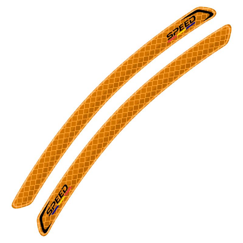 Luminous Reflective Car Wheel Arch & Bumper Stickers: Night Safety & Anti-Scratch Protection