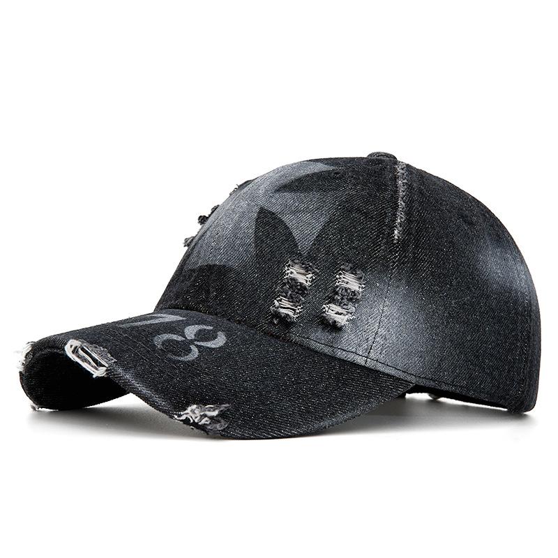 Summer Unisex Baseball Caps with Holes and Burrs Embroidered Letters Cap Sunshade Sunscreen Cap