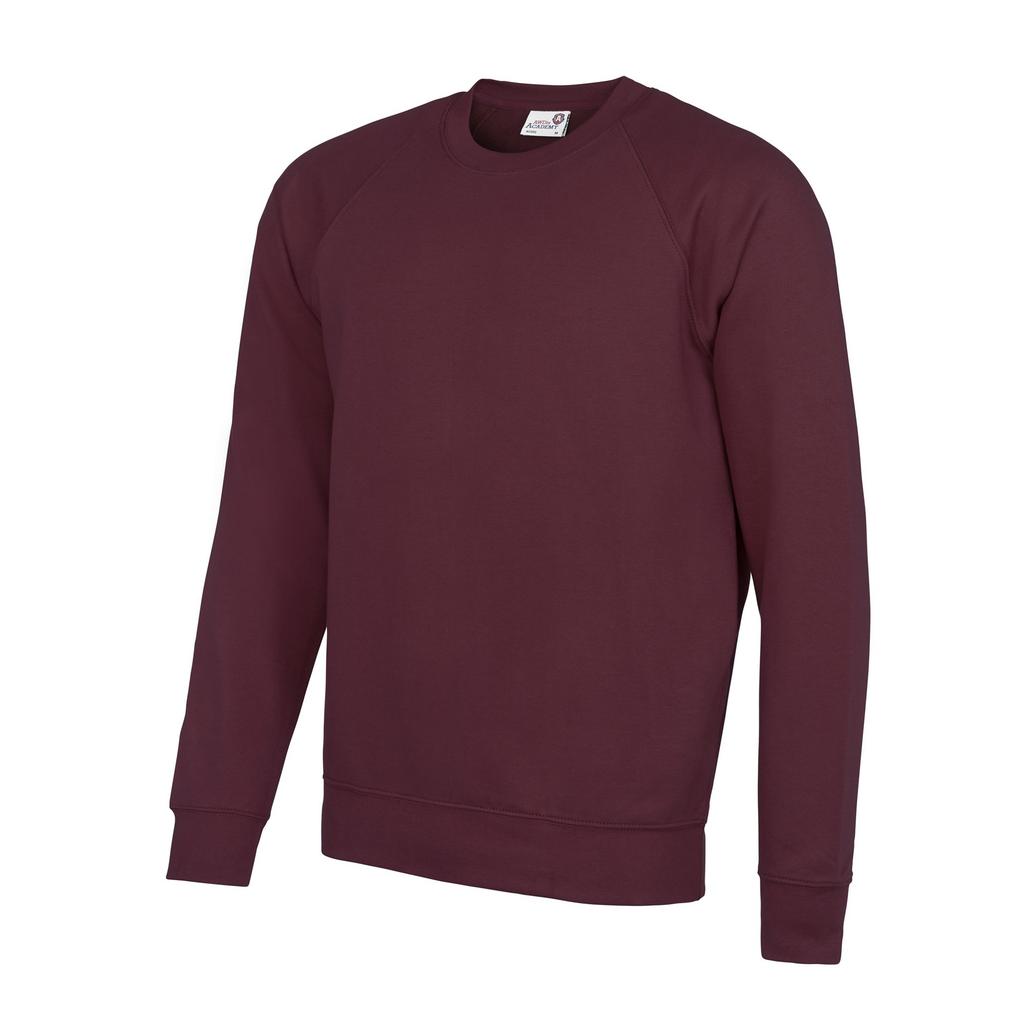 Awdis Academy Herren-Raglan-Sweatshirt mit Rundhalsausschnitt