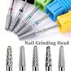 1/5pcs Tungsten Carbide Cone-Shaped Nail Drill Bit - High-Precision Cuticle Remover for Electric Nail File and Cuticle Cleaning Tools