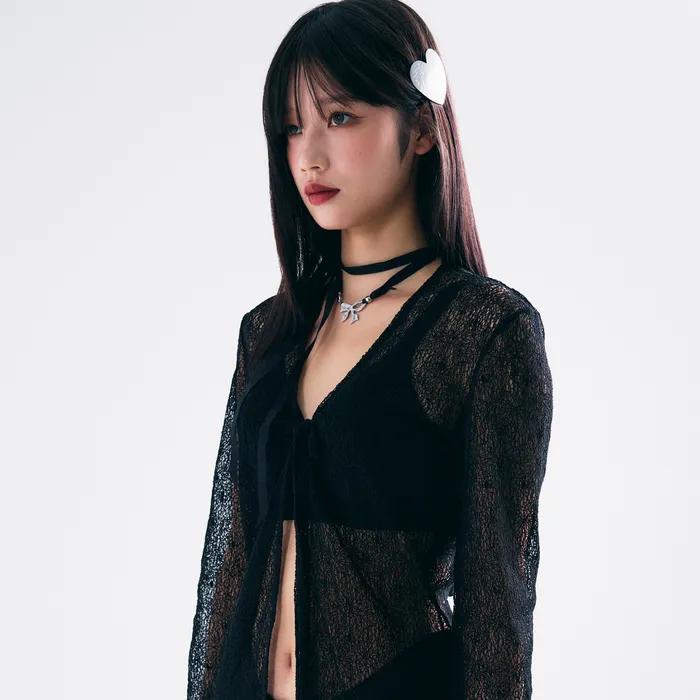 NO.439 [SILVER] HEART SHIELD HAIR PIN