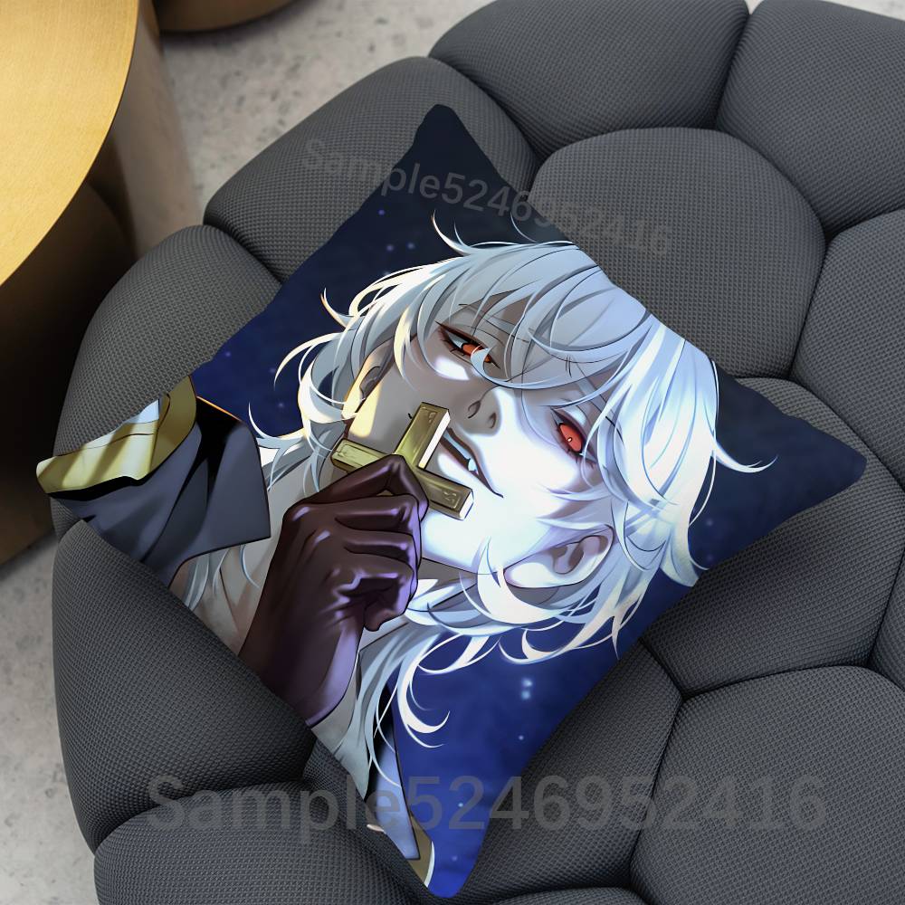 ADWD CCasper Grim A Date With Death Square Cushion Pillow Case Sofa BedroomLiving Room Backrest Multiple Size Washable Covers