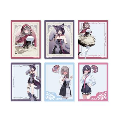 Convenient Semi-Friend 01 [Official & Newly Drawn Illustration] Acrylic Card Complete Set (6 Pieces Per Box)
