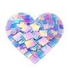100Pcs DIY Rainbow Acrylic Squares, High-Clarity Lightweight Plastic Tiles for Resin Mosaic Art, Jewelry Making & Coaster Crafts