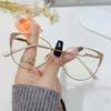 Anti Blue Light Glasses Cat Eye Vintage Diamond Metal Frame Women Optical Flat Mirror Eyewear