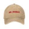 Mr Robot Berretti da Baseball Unisex Stile Cappellino Lavato Usurato Vintage