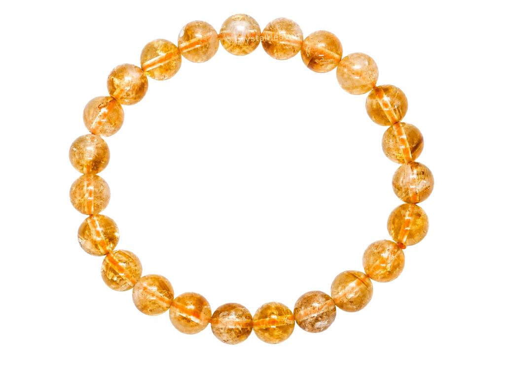 Crystal Heaven Citrin Armbånd for Kvinner Menn med Helbredende Krystall og Reiki Stein - Vakkert Edelstensperlearmbånd for Balanse, Harmoni & Po
