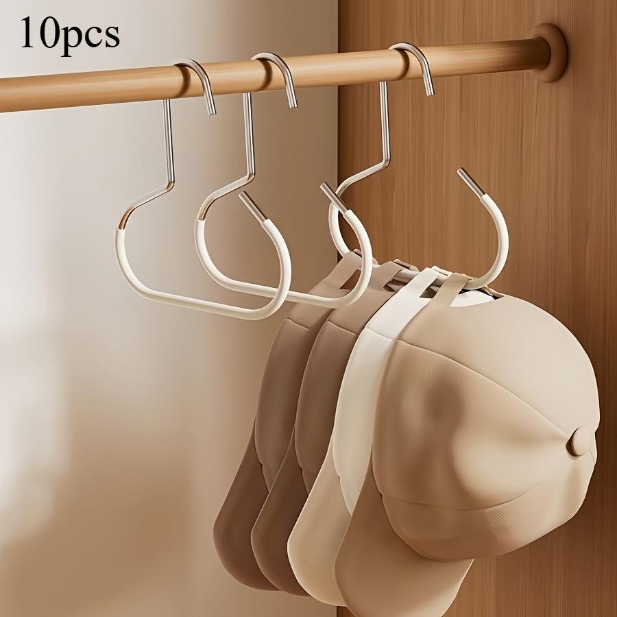 5/10pcs Simple Hat Storage Hooks, Metal Material for Scarf Organization, Belt Organization, Bra Organizer, Bag Storage