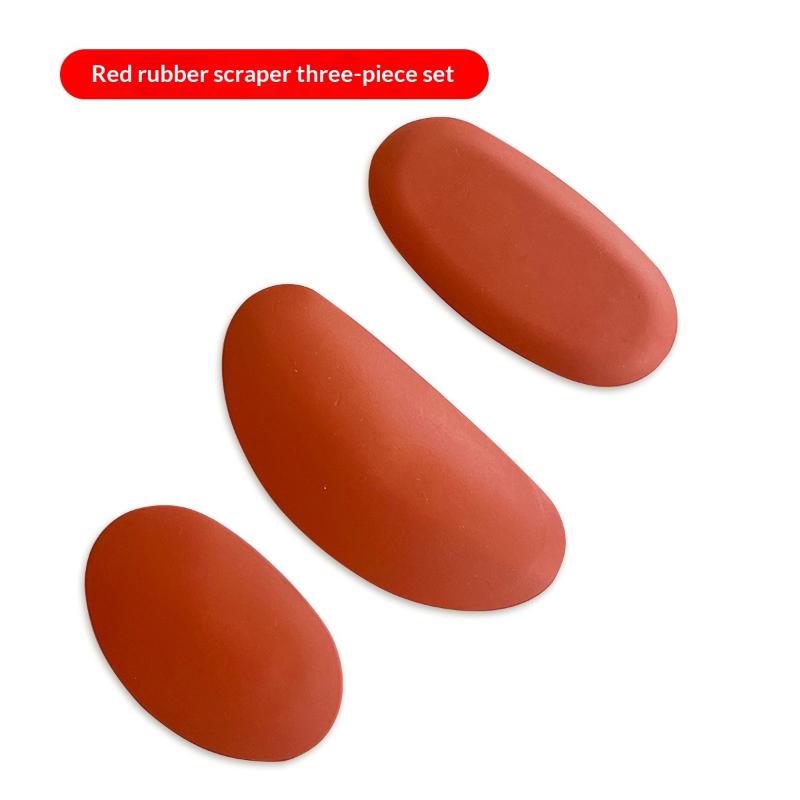 Silicone Pottery Ribs Set 3 PCS Durable Rubber Tool for Clay Art Sculpting