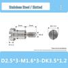 Stainless Steel M2-M2.5 Slotted Partial Thread Shoulder Bolt Screw