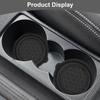 HZEL Car Cup Holder Coasters, 4PCS Non Slip Waterproof Vehicle Water Bottle Pads, Recessed Automotive Interior Drink Mat Decoration Accessories,