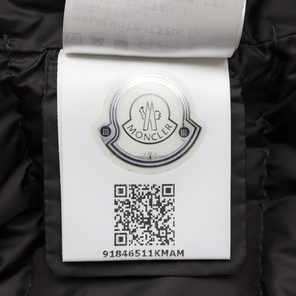 Moncler [Good condition/Domestic Regular] TINUV Belted/Fur Hoodie Down Coat O grayUsed