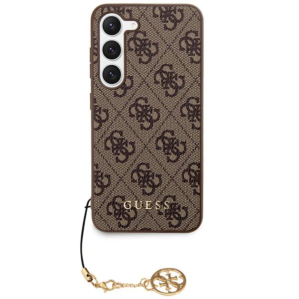 Guess Guhcs24Sgf4Gbr S24 S921 Brązowy/Brown Hardcase 4G Charms Collection