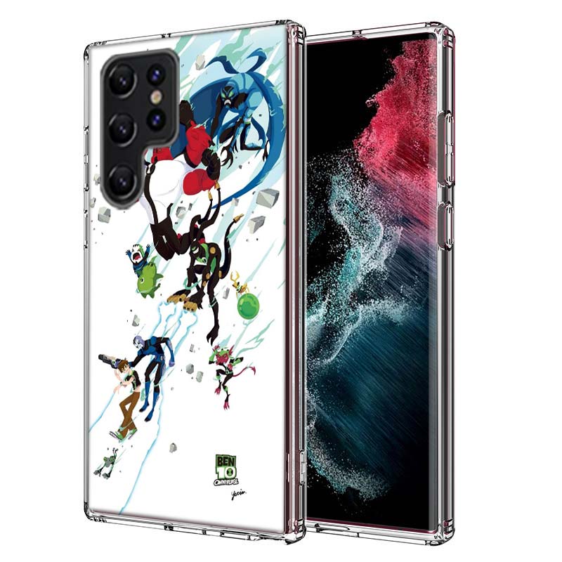 Ben Cartoon 10 Capa Phone Case For Samsung S26 Ultra S25 Edge Galaxy S23 S21 S20 S24 FE S22 S10 Plus Cover Clear TPU Shell Coque