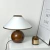 American Retro Solid Wood Table Lamp Walnut Color South Korean Bedroom Home Decor Bedside Atmosphere Small Table Lamp