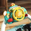 Baby Electric Simulate Driving Car Copilot Steering Wheel Early Educational Stroller Driving Musical Toys for 0-36months Toddler