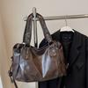 Large Capacity Handbag Zipper Closure Tote Bag Vintage Hobo Bag  Work Commute