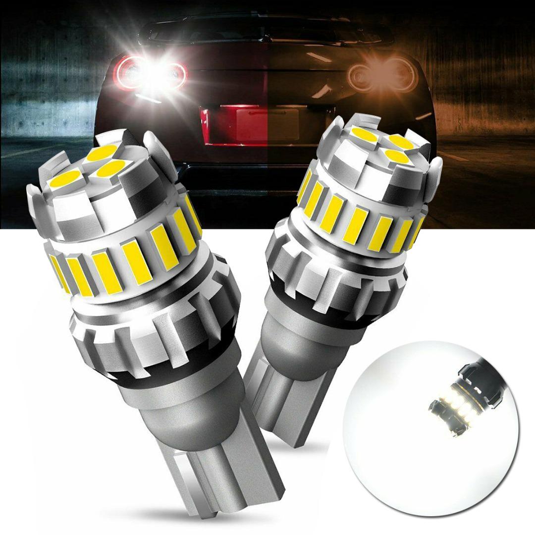 

Дагу 2x Белый T15 921 955 W16W Canbus LED Резервное копирование Обратный свет Bulb 6500K 2400LM