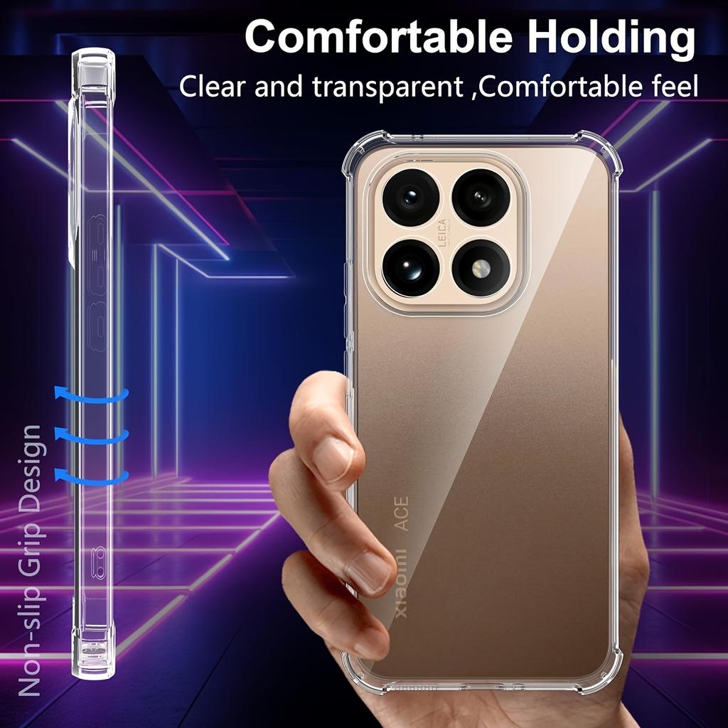 Soft Silicone Clear Crystal TPU Phone Case Cover for XIAOMI 15T/ 15T Pro 5G