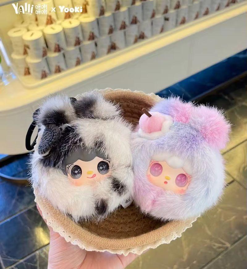 Genuine New Yooki Mirror Comb Series Plush Blind Box Trendy Dolls Bag Charm Keychain Soft Stuffed Pendant For Girl Birthday Gift Cuddly Fluffy