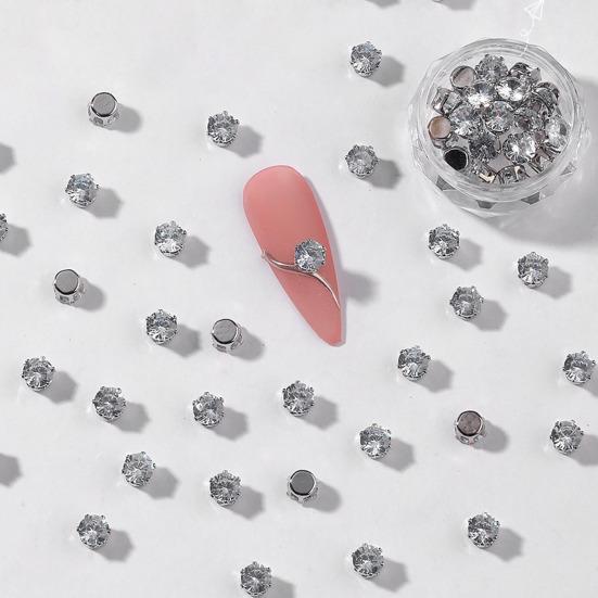 20Pcs Decorações de unhas Forma irregular Brilhante Não-Oxidação À prova de ferrugem Zinco Brilhante Nail Art Ornamento Manicure DIY