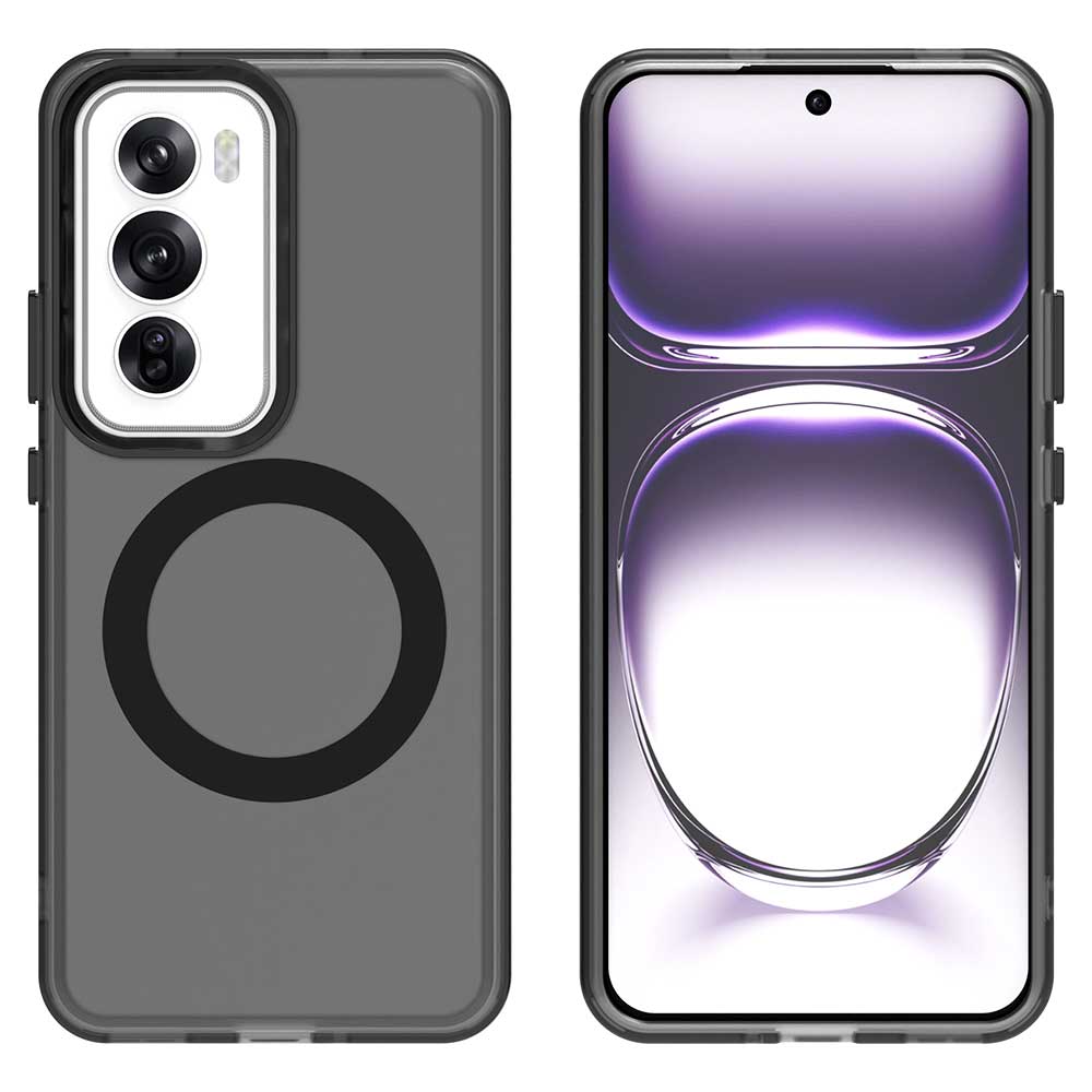 Magsafe Matte Phone Case For Oppo Reno12 Reno12 Pro 5G Protective Case Magnetic Wireless Charging Shockproof Back Cover