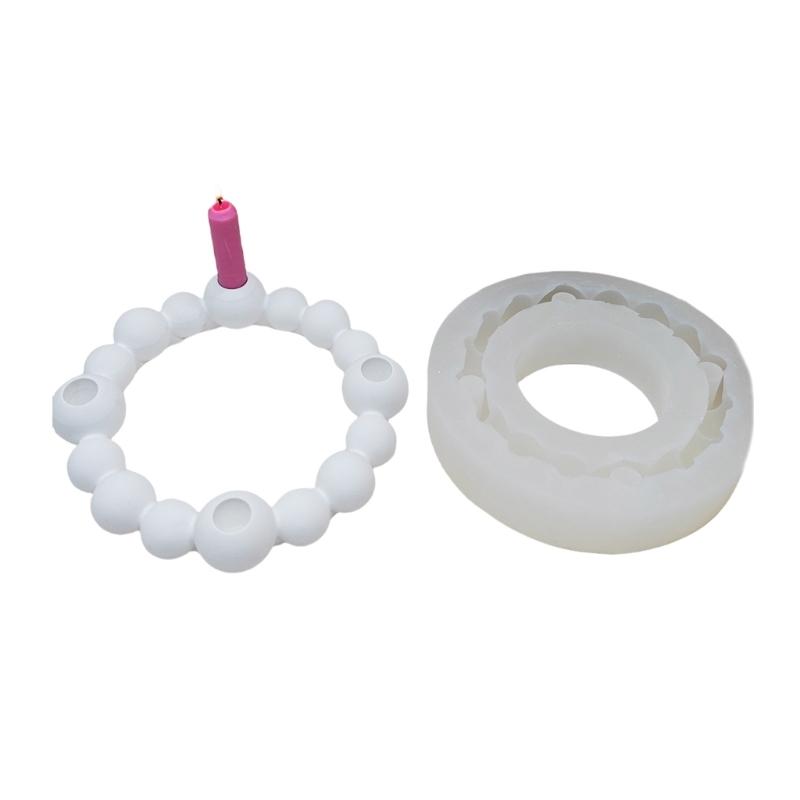 

Spherical Candle Stand Moulds Crafting Silicone Mould Candlestick Moulds Silicone Texture Suitable for Crafting Lover 1