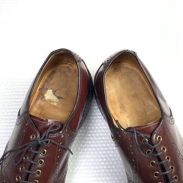 USA/Vintage/Unbekannter Hersteller/Goodyear Welt Saddle Schuhe Wholecut/8.5 D/B/25.5-26.5cm/Rotbraun/(GEBRAUCHT)