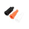 100pcs Syringes Tip Featuring Sturdy Plastic Construction For Precise Glues Control In Black White Orange Various Color Option