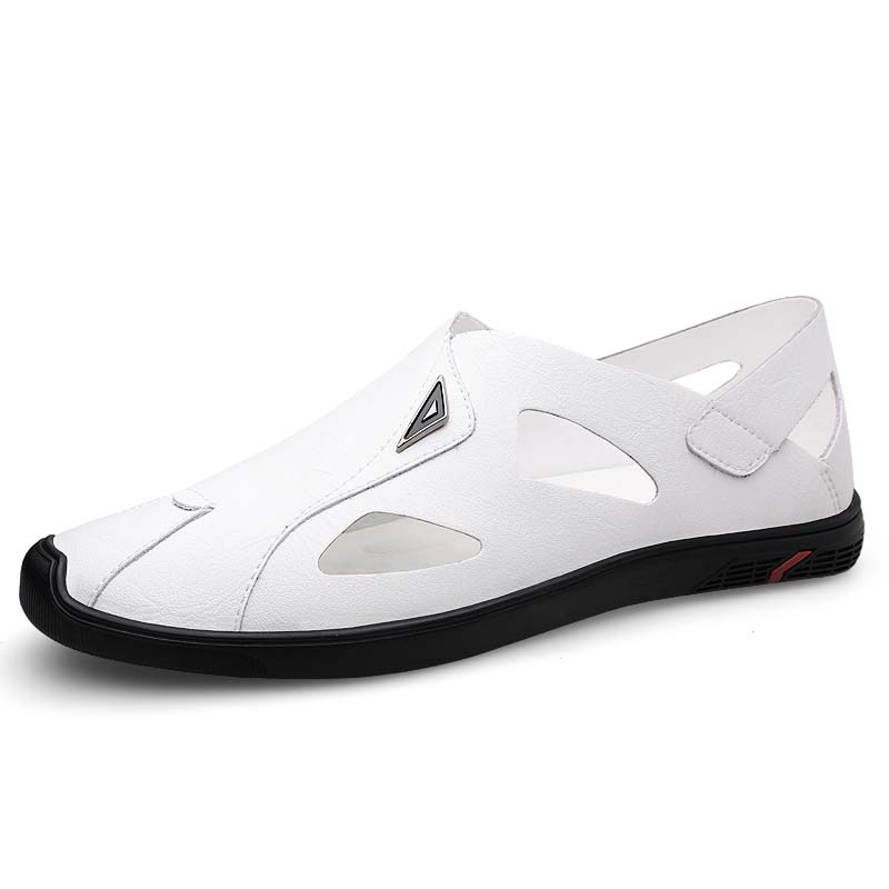 Fashion Summer Breathable Men's Sandals Hollow Mesh Hole Shoes Outdoor Non-slip Loafers Lightweight Sports Sandals Leisure Beach Shoes