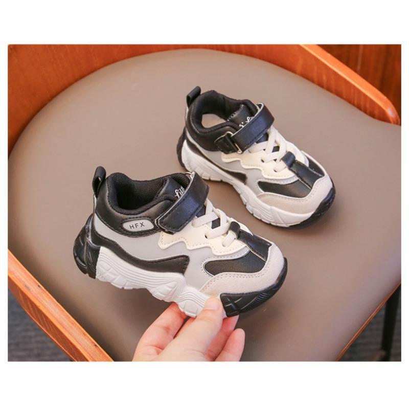 Boys' shoes sneakers spring and autumn girls' dad shoes children's leather shoes baby autumn board shoes breathable