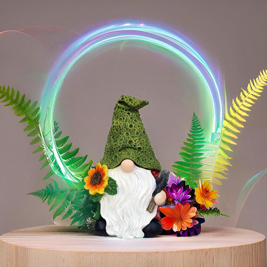 Hide A Key Gnome Figurine Outdoor Garden Gnome Statues Decorations For Yard Hidden Spare Key Holder Lock Box