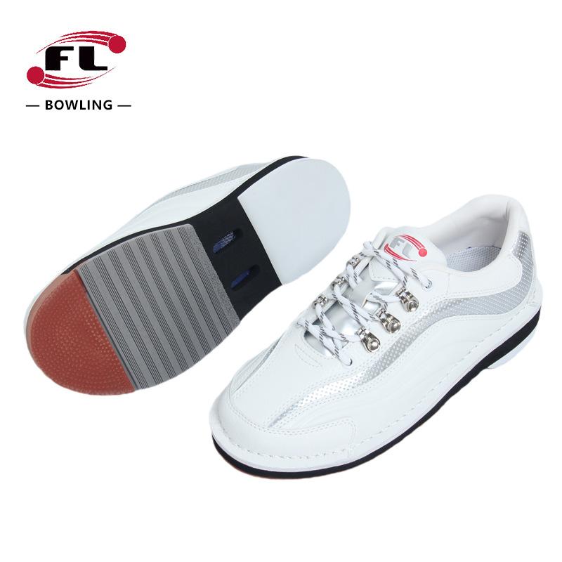 

Brand FL All White Bowling Boots Men Women Soft Upper Comfortable and Durable Bowling Shoes Advanced Version 35
