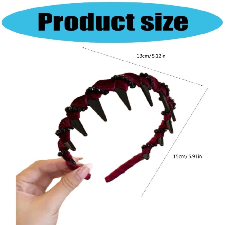 Artificial Crystals Decorated Velvets Headbands Glittering Waving Design Comfortable Hair Accessory For Women Girls