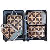 4pcs/set Printed Compression Storage Bag Foldable Luggage Storage Bags Set Packing Cubes  Clothes