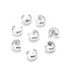 50/80PCS Copper Round Covers Open Crimp End Beads Dia 3 4 5 Mm Stopper Spacer Beads For DIY Jewelry Making Findings Supplies