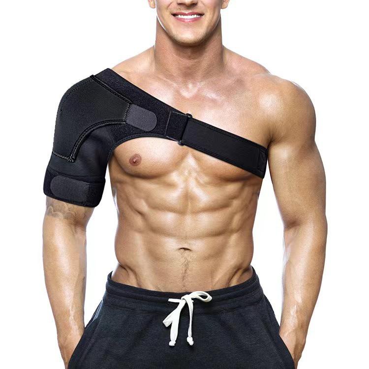Adjustable Men's Compression Shoulder Support for Sports & Weightlifting