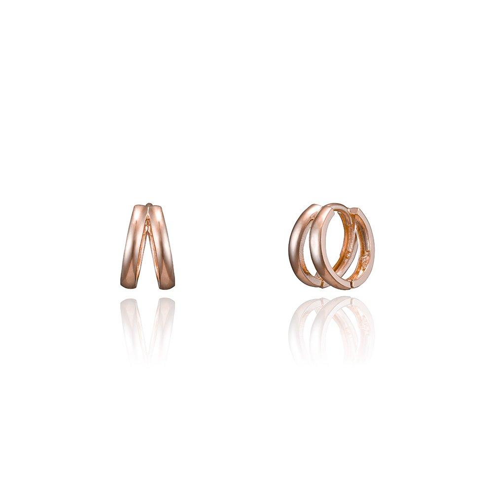 [925Silver] Two Ring Earrings
