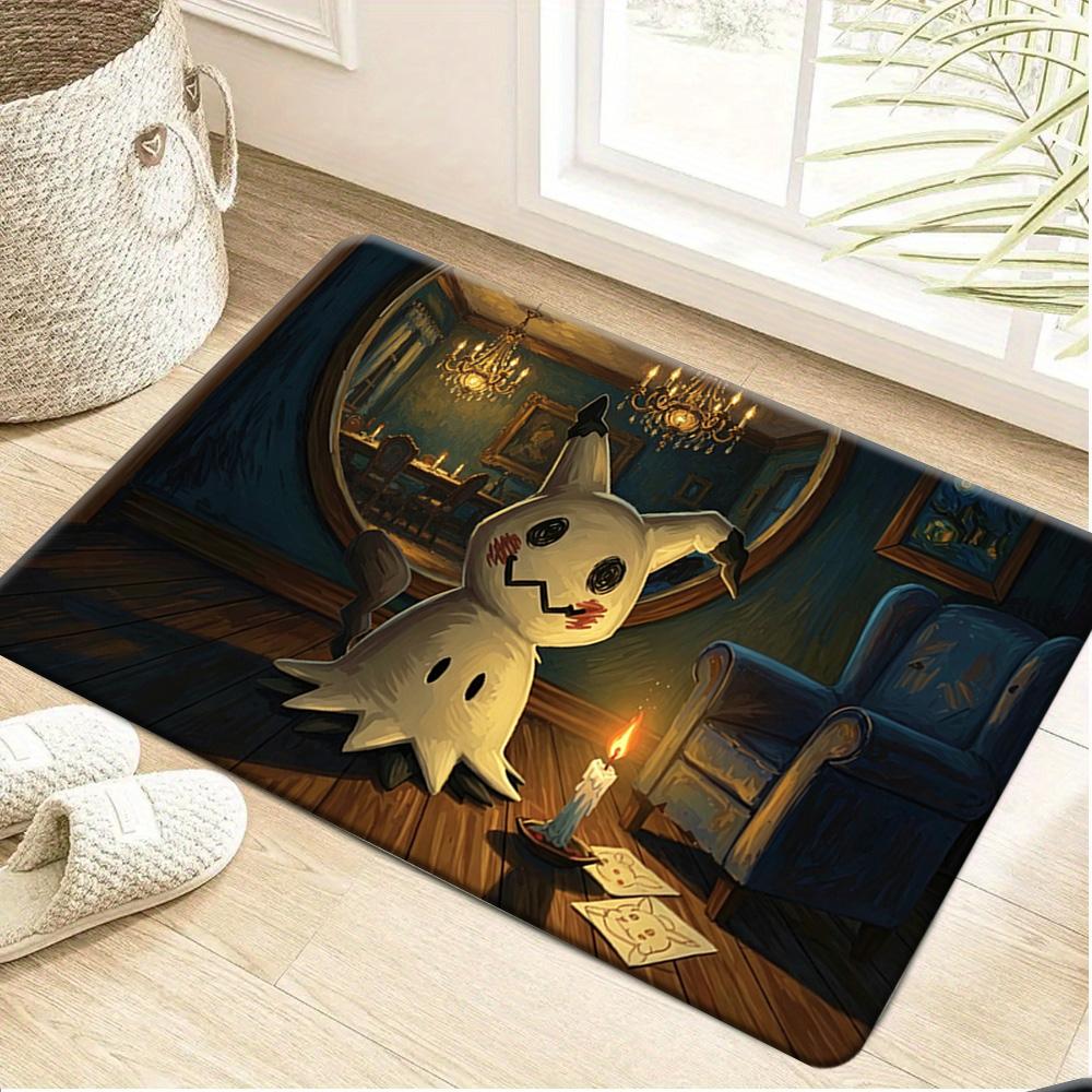Pokemon Kyogre Pixel Art Print Non-slip Doormat Soft Floor Mat for Home Entrance Decor