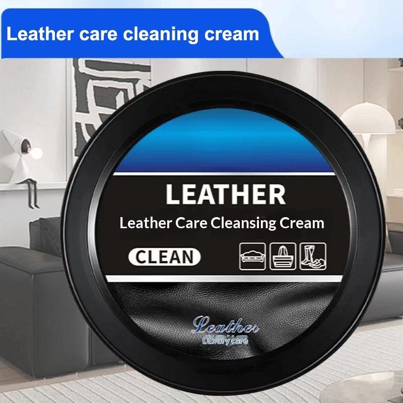 

120g Household Leather Care Cleaner Leather Care Cream Maintenance Cream Sofa Shoe Descaling Decontamination Cleaning black