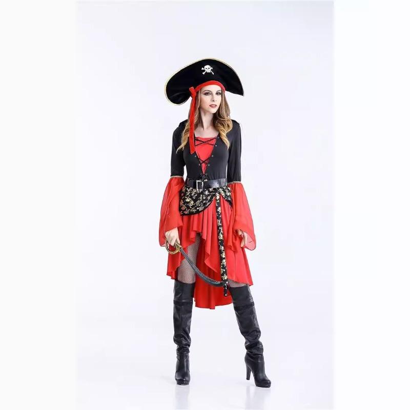 Halloween Pirates of the Caribbean Drama Costume Adult Female Pirate Costume Cosplay Costume