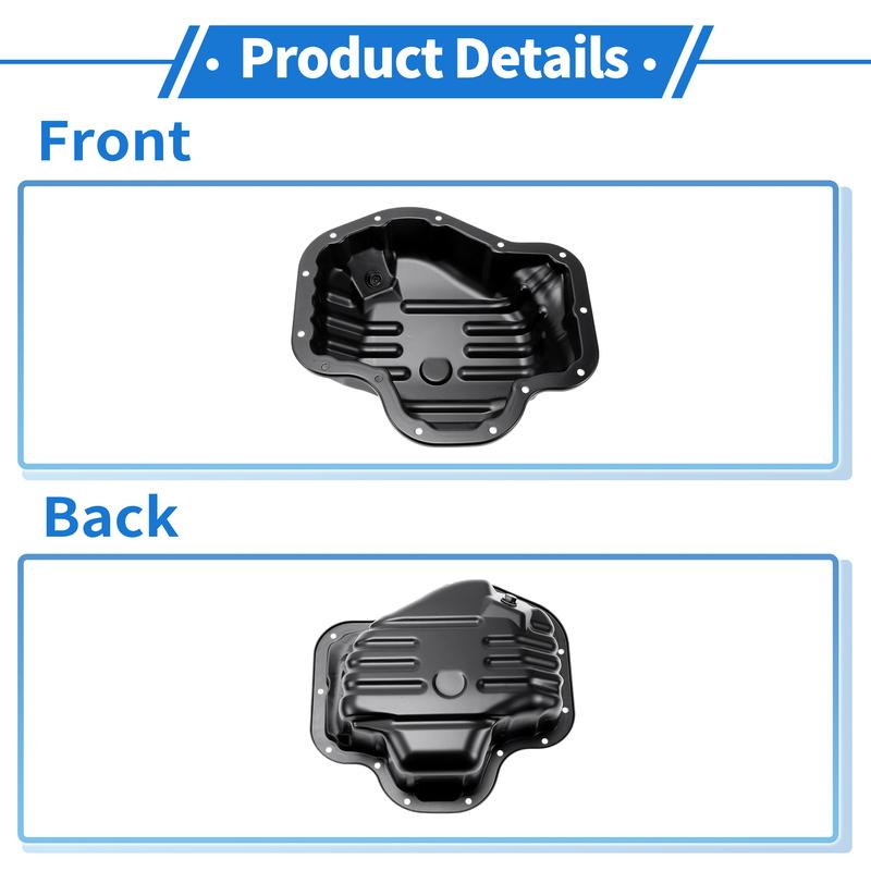 UXCELL 1 Pc No.1210128060 Engine Oil Pan for Toyota RAV4 2006-2008 for Toyota Solara 2006-2008 for Toyota Camry 2007-2009