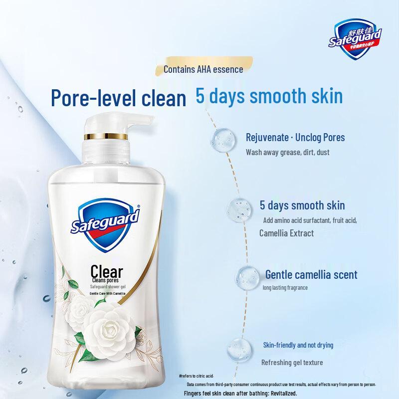 Safeguard Camellia Scent Purifying Shower Gel