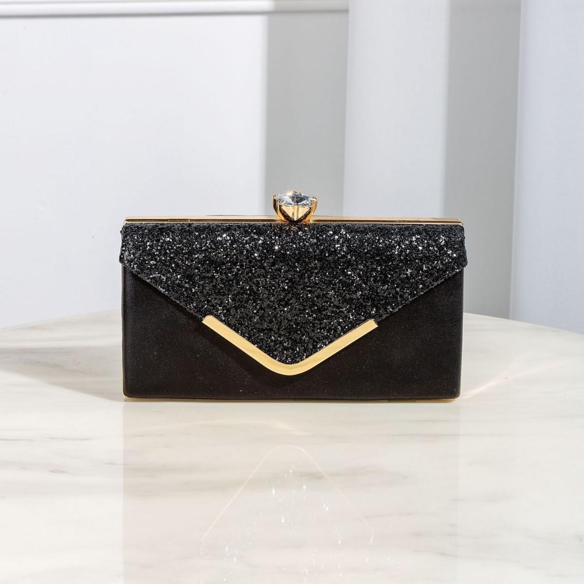 

Royal Blue Evening Party Clutch Bag Sequin Luxury Designer Handbag Clutch De Fiesta for Women 2025 Envelope Evening Bags Wedding чёрный