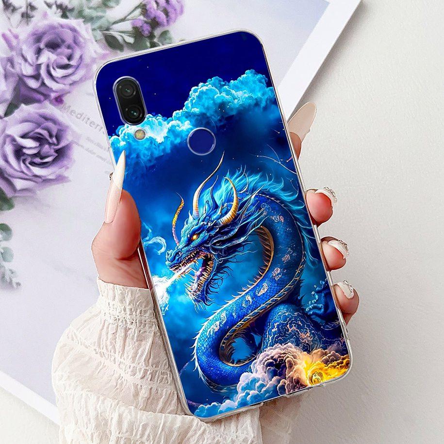 For Cover Xiaomi Redmi 7 7A Case Luxury Painted Soft Clear Silicone TPU Shockproof Cover For Xiaomi Redmi Note 7 Pro Note7 Coque
