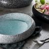 seafood Creative Stone Pattern Ceramic Bowl Thick Edge Sushi Bowl Sashimi Dessert Bowls Soup Bowls Restaurant Special Tableware