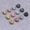10 Pcs/lot Leopard Head Micro Inlaid Zircon Accessories Bracelet Hand String DIY Beads for Jewelry Making Supplies Wholesale