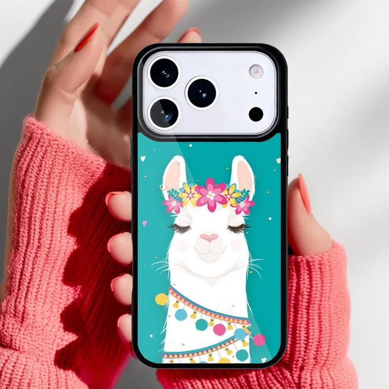

Cute Alpaca Donkey Phone Case for iPhone 17 16 15 14 13 Pro Max Back Cover for 12 11 Pro Coque iPhone 12 Pro Max